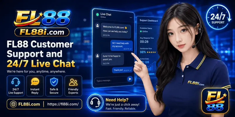 FL88 customer support and 24/7 live chat help for Malaysian users with account, payment and gaming questions