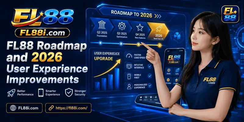 FL88 roadmap 2026 showing user experience improvements for mobile access, navigation, payments and support