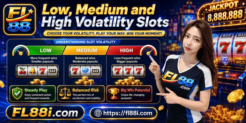 Low, medium and high volatility slots explained with risk levels, payout patterns and responsible gaming guidance