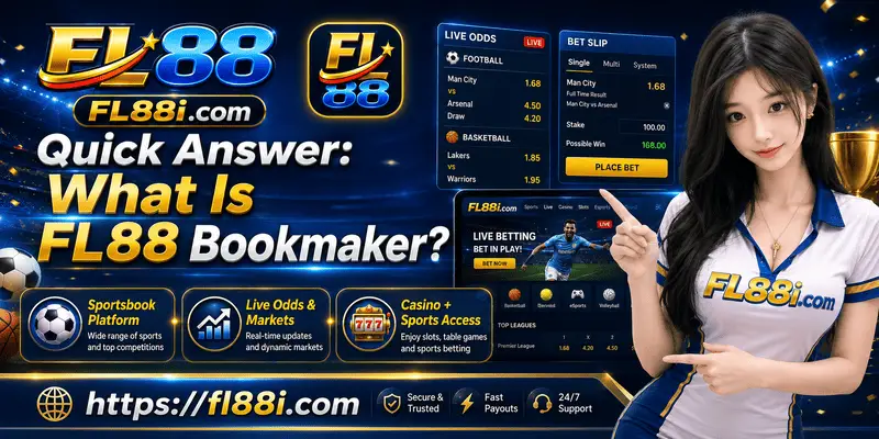 FL88 Bookmaker overview for Malaysian adults showing casino, sports, mobile access and responsible gaming tips