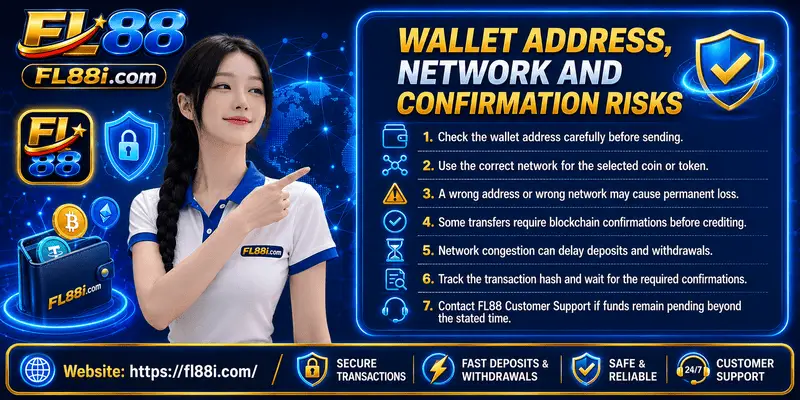 Malaysian user verifying wallet address and crypto network before a transaction